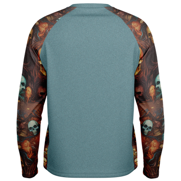 Chokefish™ Long Sleeve Every Day All Weather Skulls Shirt Men's-003